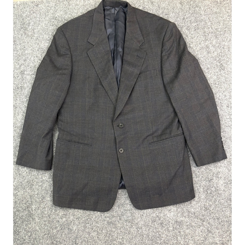 Hilton The Fell Company 42R Wool Sport Coat Blazer Glen‎ Plaid Two Button Jacket